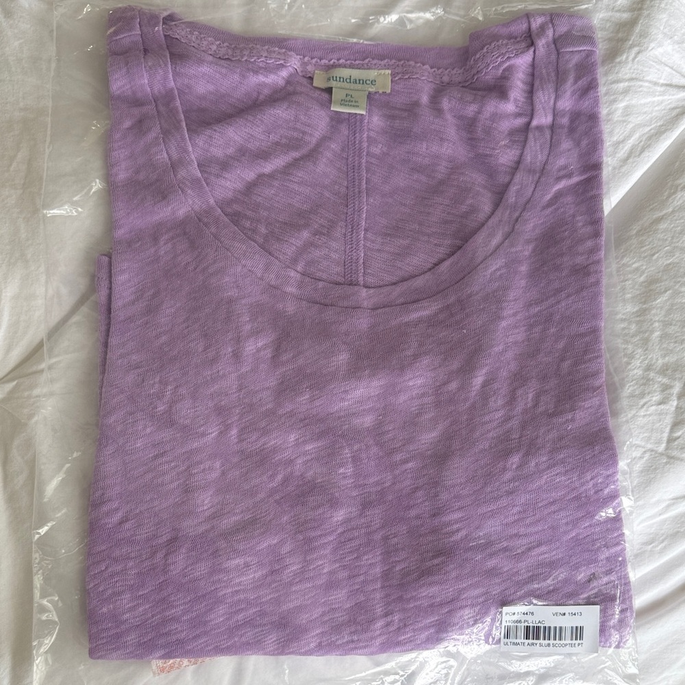 Sundance Ultimate Airy Slub Scoopneck Tee - Picture 3 of 5